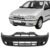 Parachoque Dianteiro Palio 1996 1997 1998 1999 2000 Preto Com Furo