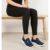Tênis Fashion Meia Feminino Confortável Leve Versátil Preto