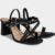 Tamanco Dakota Salto Bloco Médio Strass Feminina – Preto