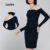 Lovito Vestido Curto Manga Longa Basico Ombro Caido Elegante Liso Feminino LB611BRL641