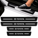 Soleira Da Porta Compatível Linha Toyota Fibra De Carbono