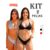 Kit 2 Conjunto Biquini Asa Delta Suplex Com Bojo Cintura Alta Promoção