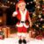 Fantasia De Papai Noel Infantil Curta Luxo Com Gorro
