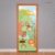 Capa de Porta Quarto Infantil Decoração Bosque Animais Bem-Vindo Em Tecido Sublimado 0,85×2,10m