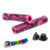Manopla Luvas Gios Gi-058h Grau Wheeling Bike Bmx Rosa Com Sticker Holo