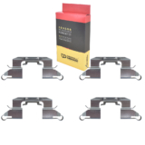Kit 4 Trava Mola Pastilha Freio Dianteiro Nissan March Versa 2012 a 2020