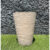 Vaso para Planta Decorativo Cone Redondo Escovado N°2 Luxo Moderno com Prato