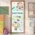 Capa De Porta Escolar Maternal Decoração Em Tecido Com Elástico Veste Porta Retangular 0,85×2,10m