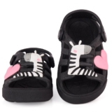 Babuche Sandália Infantil Menina Plugt Zebra Coração Delicado Casual Infantil Moda Inverno