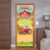 Capa de Porta Quarto Fazendinha Infantil Retangular Festa Veste Porta Sublimado Em Tecido 0,85×2,10m