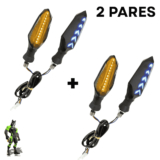 KIT 4 UNI Pisca de LED Esportivo Seq. Modelo Flecha Arrow Cb300 Twister Titan Fan Fazer Factor Bros
