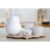 Kit Higiene Porcelana Bebê Decoração Maternidade K175 Rosê Potes Cuidado Algodão Cotonete Decoração Infantil