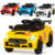 Carrinho Elétrico Infantil 12V Esportivo Com Controle Remoto e Música e Luzes LED Amarelo Azul Branco Vermelho