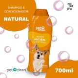 Shampoo e Condicionador Pet Clean Natural 2 em 1 – 700ml