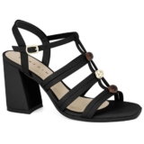 Sandália Feminina Preto Elegante Salto Alto Ramarim 2541210-3