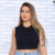 Blusinha Top Cropped Regata gola alta curta barato top academia croped fitness