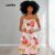 Lovito Camisola Feminina de Alça fina Estampa Tropical DRB592BRL622