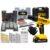 Parafusadeira E Furadeira Impacto The Black Tools 2 Baterias 21v 3/8 Com Jogo De Brocas 300 Peças