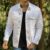 Jaqueta Jeans Masculina Tradicional Managa Longa Estilo Oversized Elegante Versátil Sofisticada