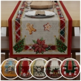 Trilho Caminho de Mesa Natalino 1,40m x 0,40m – Decoração de Natal