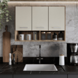 Armário Organizador Aéreo 3 Portas Cozinha Lavanderia Multiuso Modular Móveis Bonatto