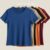 Kit 5 T-shirt Camiseta  Lisa Básica Camiseta Feminina Blusinha Ribana Canelada