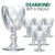 Taças Vidro Diamond Transparente Brilhante 340ml