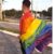 Capa Bandeira LGBT Arco Iris Gay Homossexual Carnaval Várias Cores Envio Imediato