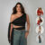 Kit 2 Blusa Cropped com Amarração – Suplex Premium Slim Festa Moda Blogueira