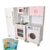 Kit Educativo Mini Cozinha Infantil com Geladeira e Máquina de Lavar