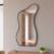 Espelho Grande Moldura em Couro 3cm de Chão Corpo Inteiro 110x60cm – Mod. Curves