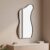 Espelho Grande do Pinterest Retrô Corpo Inteiro 110x60cm Moldura Couro 3cm – Mod. Curves