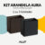 Kit Arandela 1 ou 3 Unidades Led Aura 4w 3000k Branco Quente 110v/220v Ip65 a prova d’água Preto ou Café Alut By Avant