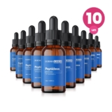 Kit 10 Sérum Anti Olheiras Peptídeos 30ml Efeito Lifiting Clareador Dermachem