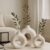 Kit Vaso Branco 3 Peças Estilo Moderno Sala  Trio Roma