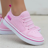 Tênis Infantil Calce Fácil Fly | Vitz Casual Leve Rosa