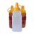 Bisnagas Para Mel 500g (350ml) – 35 Unidades de Frasco c/ Tampa Dosadora – Virgem Atoxico –  Atacado