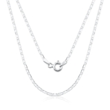 Corrente Masculina Piastrine 70cm 2mm prata 925