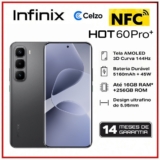 Smartphone Infinix Hot 60 Pro+ NFC Tela 6.78” 8GB+256GB, Preto elegante