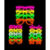 Kit 60 Óculos Colorido Neon Festa Balada Brilha Na Luz Negra