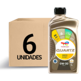 Kit 6 Óleos Sintético 0w30 Quartz Ineo First