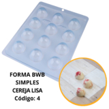 1~10 Forma Simples Cereja Lisa 04 – (A5) em Acetato BWB Para Bombom, Doces, Chocolate, Confeitaria Páscoa