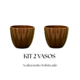 Kit 2 Vasoa Decorativo Mini N2 – Cachepot Moderno Estilo Moranga para Plantas