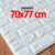 Kit 14 Placas 3D Tijolinho Branco Decoração Auto Colante 77×70
