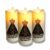 Kit 3 Velas Luz Led Nossa Senhora Aparecida Eletrônica Plástico Com Pilhas