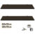 Kit 2 Prateleiras de Vidro Fumê, Porta Tempero 40×10, 30×10 P/ Cozinha, Banheiro, Rack