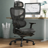 YESOP Cadeira Ergonômica Escritório Gamer Estudo Assento Zero Gravity Capacidade 150kg Cor Preto