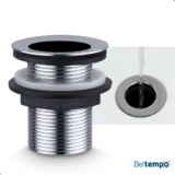 Válvula Padrão 1 1/4 Ralo Para Cuba Pia Banheiro Inox Cromada Classic Beltempo