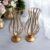 kit 2 vaso decorativo taça metal 45cm altura design elegante