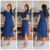 Vestido Feminino jeans Midi de Manga Soltinho Vestido Evangélico Confortável e Fresquinho